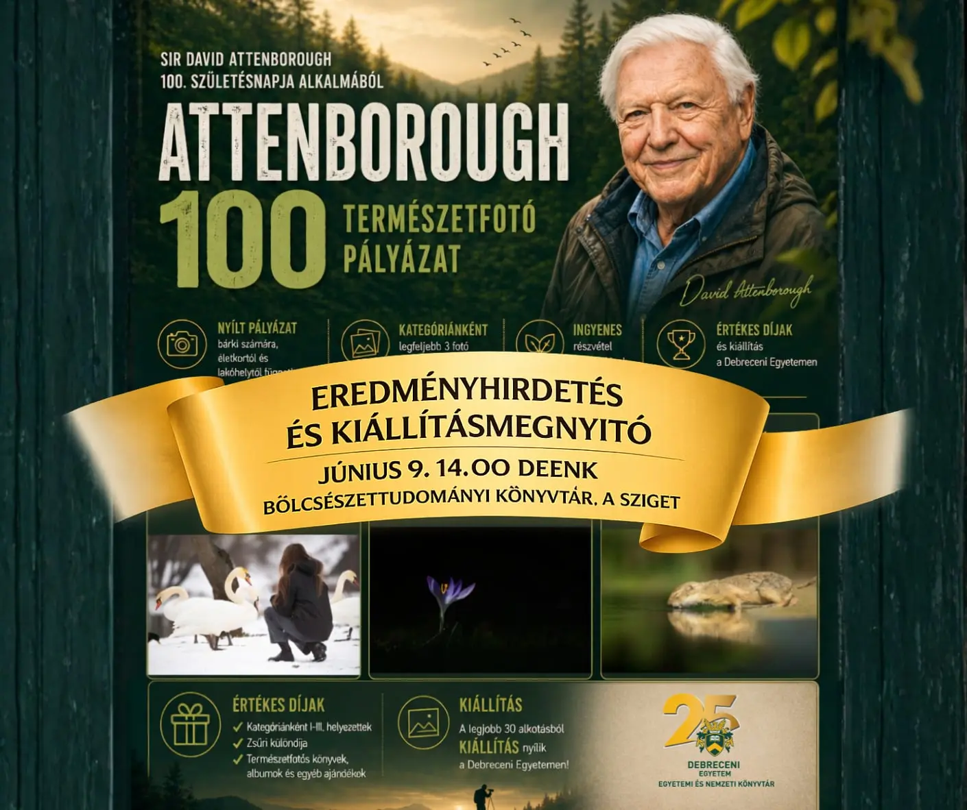 Attenborough 100 &ndash; Term&eacute;szetfot&oacute; p&aacute;ly&aacute;zat d&iacute;j&aacute;tad&oacute;