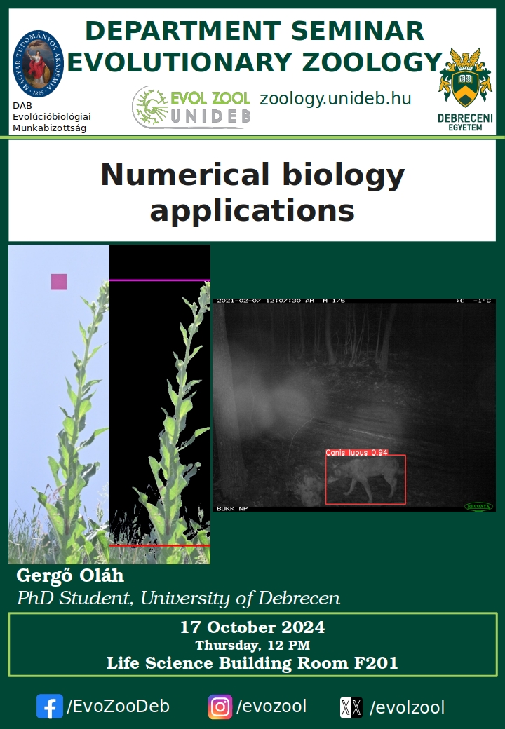 Numerical Biology applications