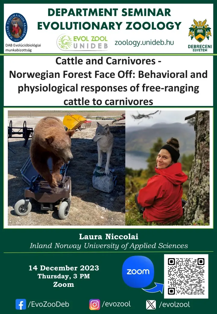 Cattle and Carnivores - Norwegian Forest Face Off: Behavioral and physiological responses of free-ranging cattle to carnivores