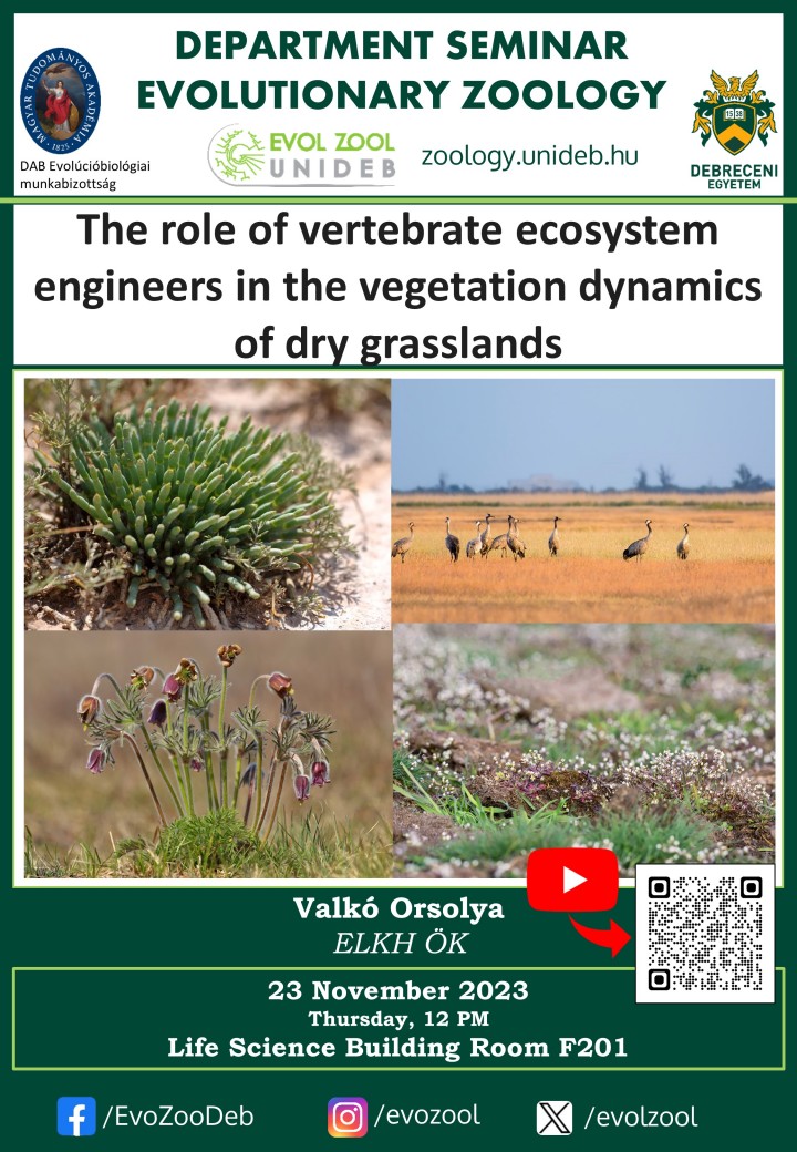 The role of vertebrate ecosystem engineers in the vegetation dynamics of dry grasslands