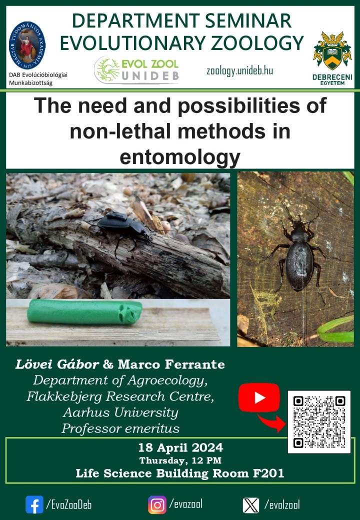 The need and possibilities of non-lethal methods in entomology