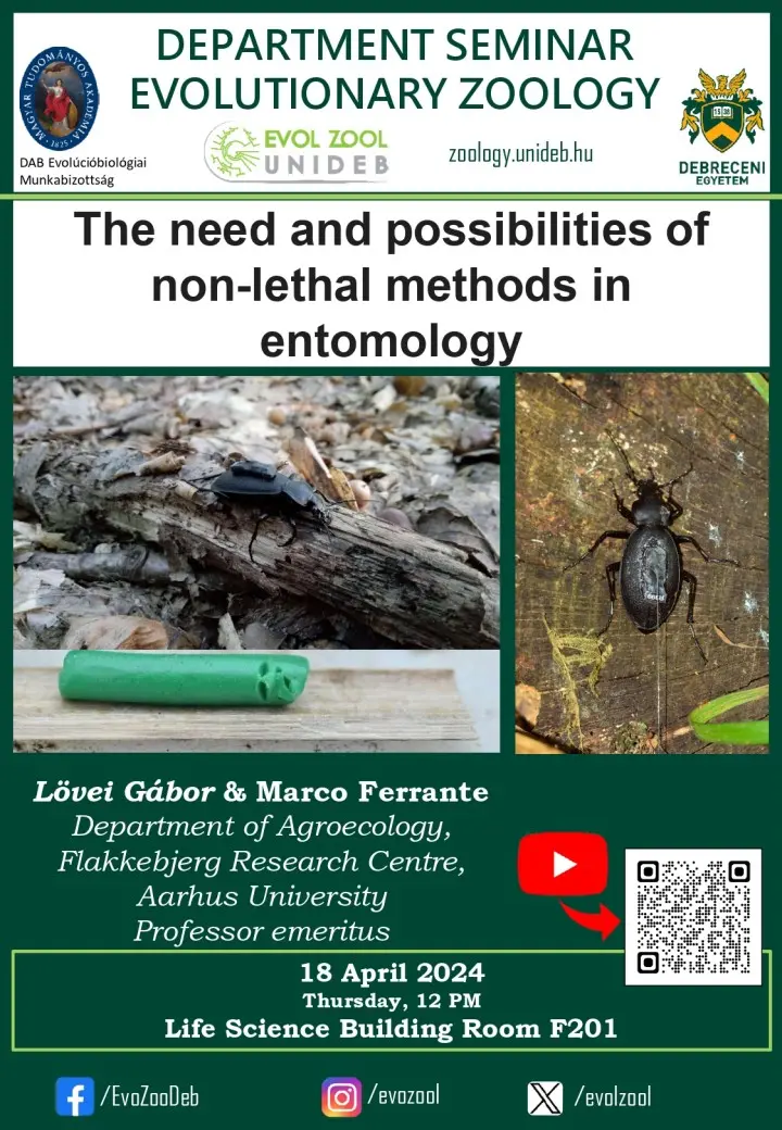 The need and possibilities of non-lethal methods in entomology