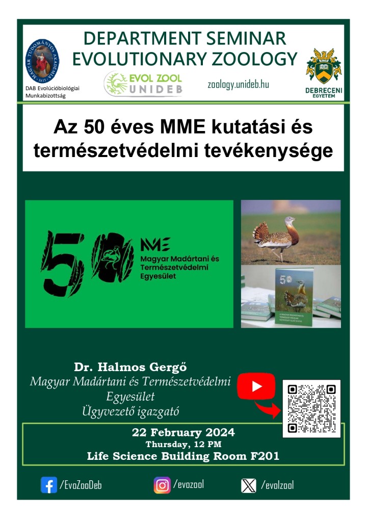 Az 50 éves MME kutatási és természetvédelmi tevékenysége